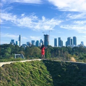 Orange Armani Exchange dress